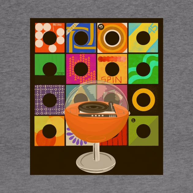 70’s Record Player threadless by jenblove